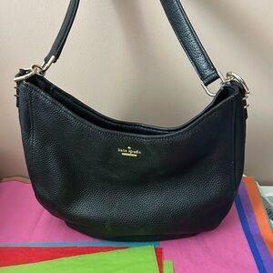 Kate Spade Black Hobo Bag Sleek Design ♠️